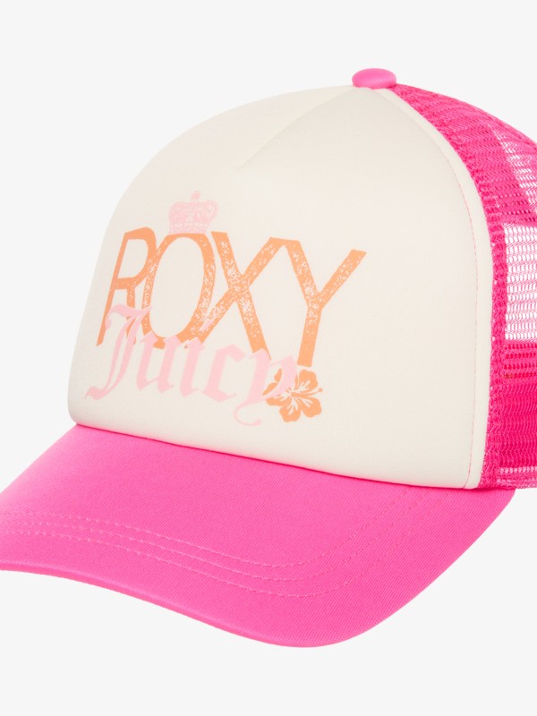 Roxy X Juicy Couture Casquette trucker Rose Femme