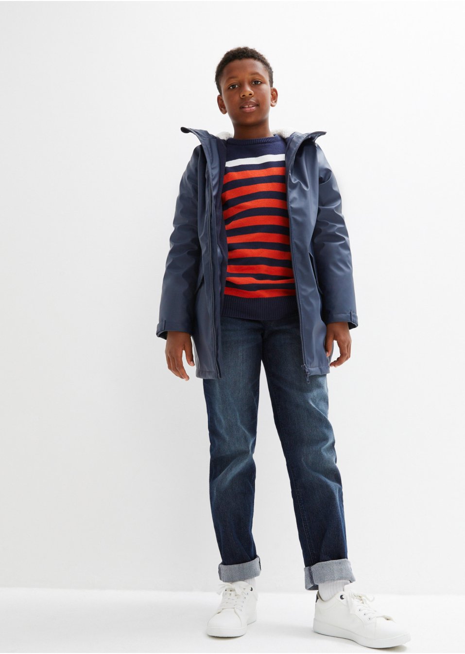 Veste imperméable thermo enfant avec maille peluche
