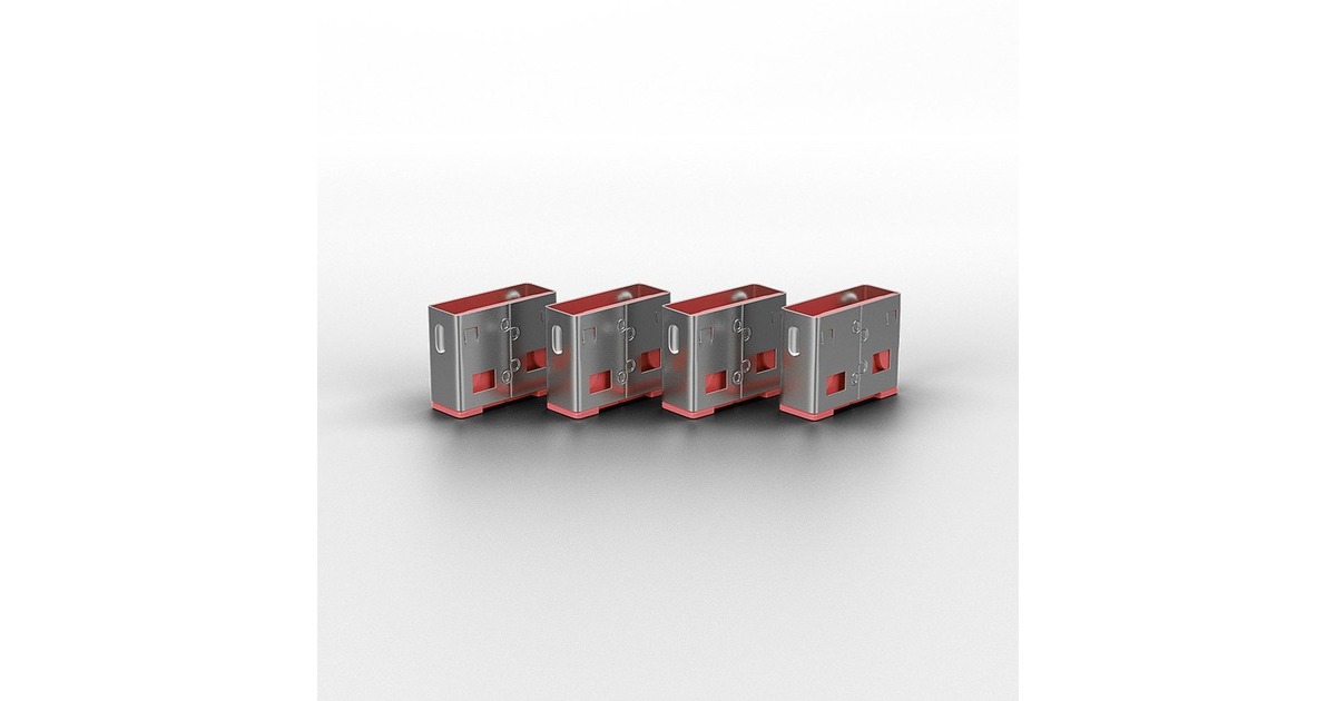 LindyUSB Port Blocker diefstalbeveiliging  (Rood, 10-pack)