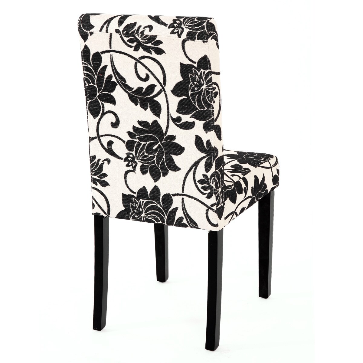 2er-Set Esszimmerstuhl Stuhl Küchenstuhl Littau ~ Textil, jacquard, dunkle Beine