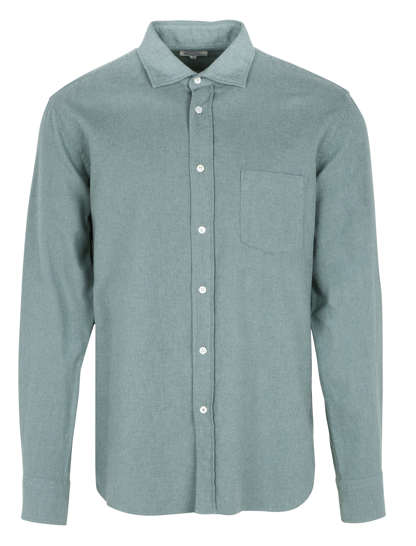 PAUL - Chemise col classique en coton | Vert