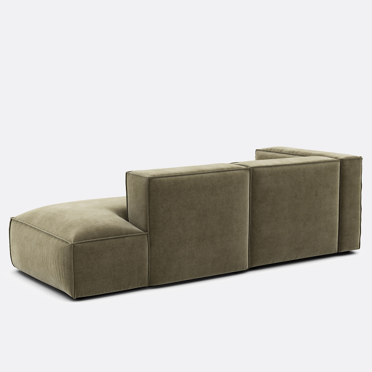 LA REDOUTE INTERIEURS<br>Sofá em veludo de canto esquerdo Vintage Seven