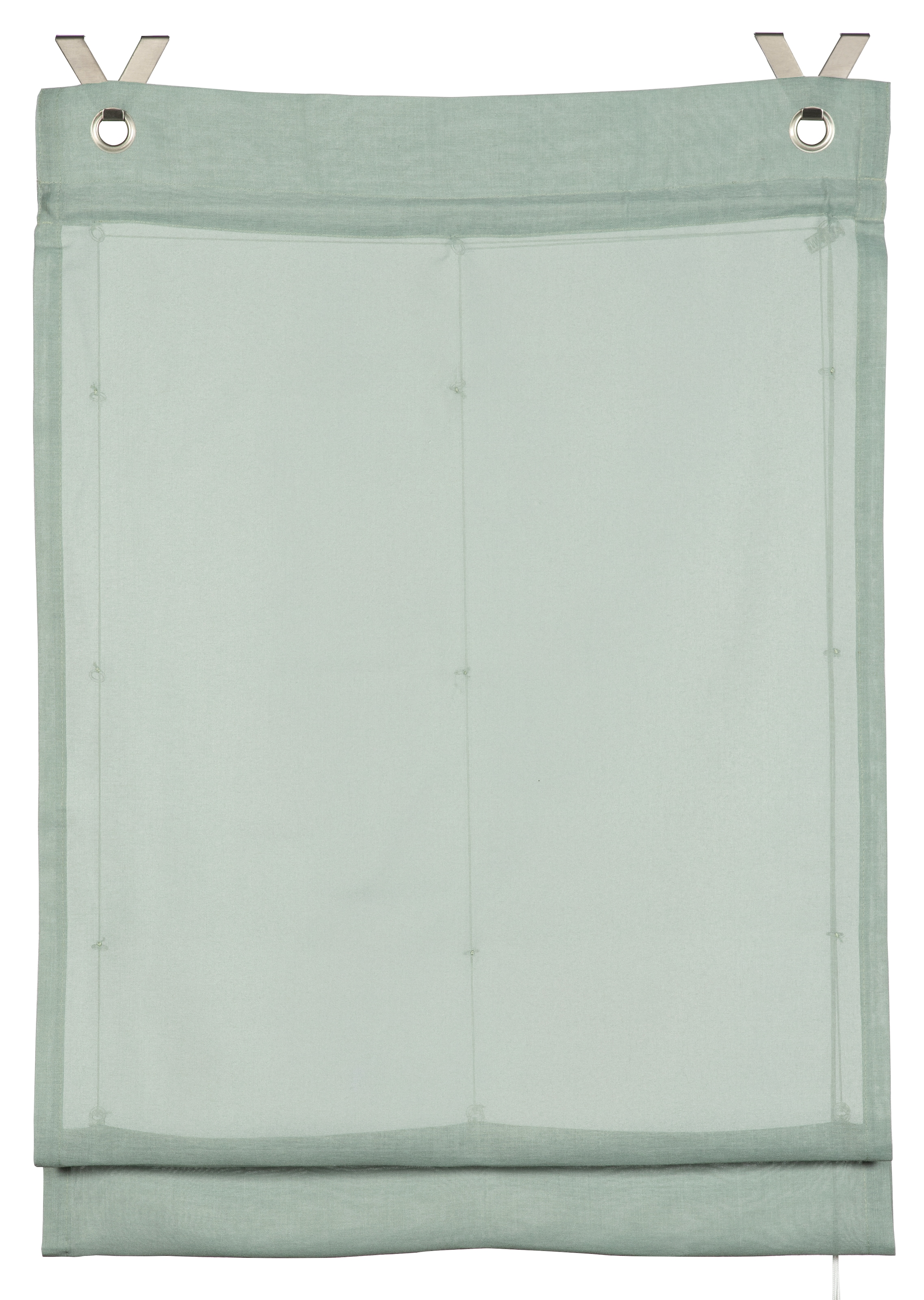 GARDINIA Raffrollo »GRS Zen Silence« mit Hakenaufhängung ohne Bohren Stoff aus 50 % recyceltes Polyester