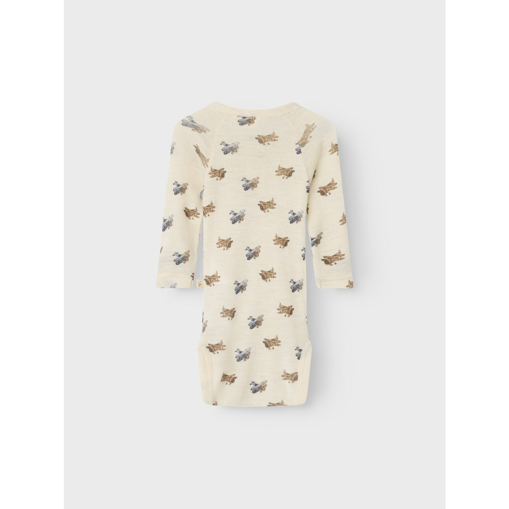 Køb Lil'Atelier Turtledove Melange Nbmnalu Wo/Mo Ls Slim Body Lil Noos