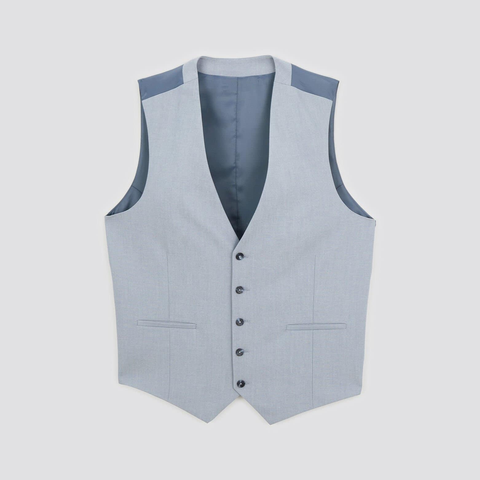 Gilet de costume bi-ton Bleu moyen