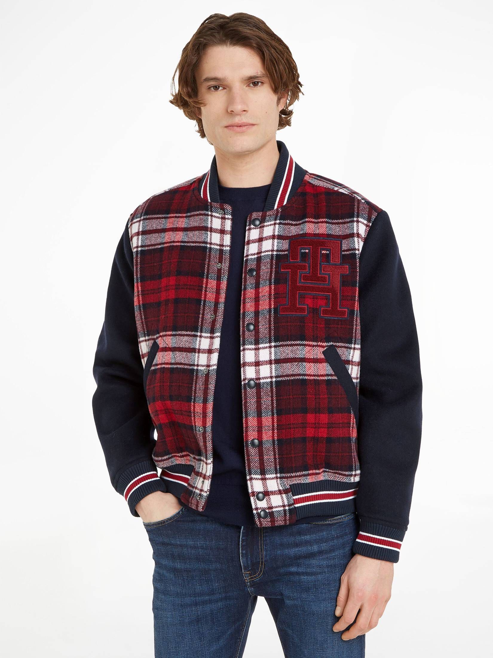 Tommy Hilfiger| Herren Bomberjacke VARSITY mit Wolle