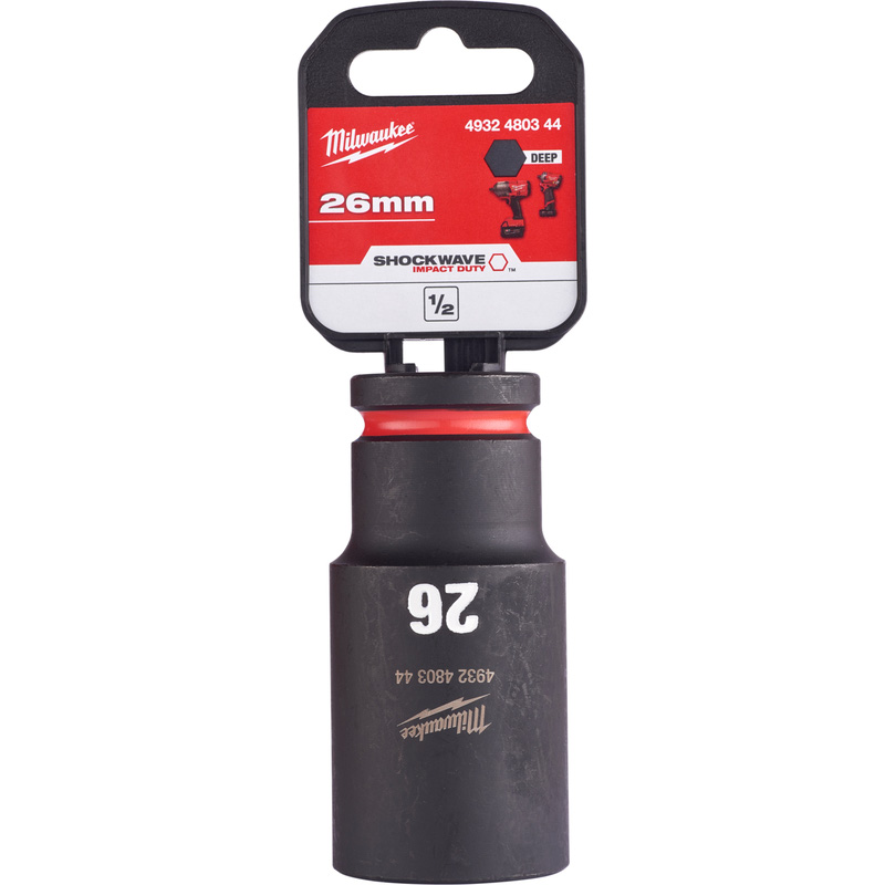 Milwaukee slagdop Shockwave 1/2 lang 26mm*