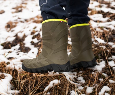 Viking Ultra Fôrede Gummistøvler, Khaki/Svart