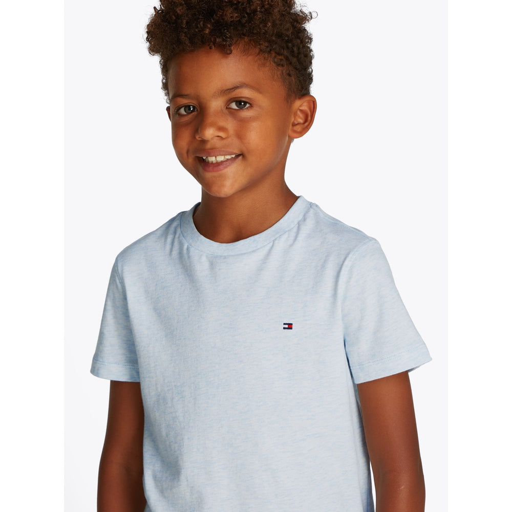 Køb Tommy Hilfiger Breezy Blue Heather Essential Bomuld Reg T-Shirt