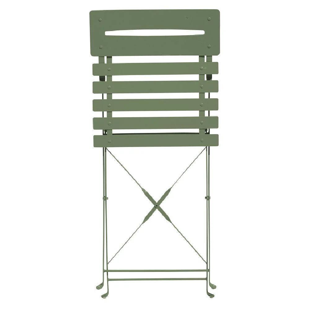 Chaise de jardin pliante Boston métal vert