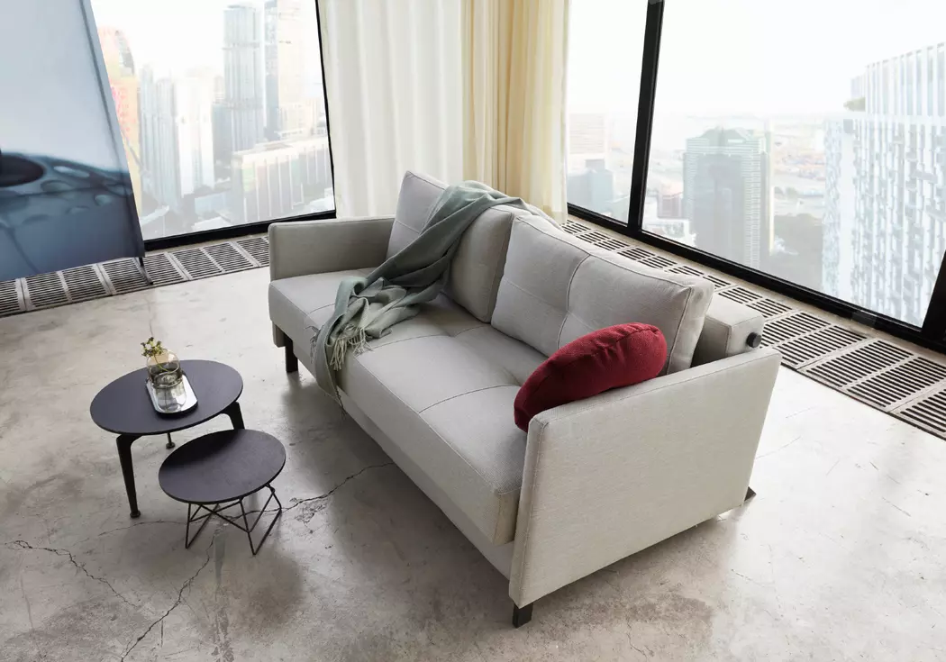 Schlafsofa Cubed mit Armlehnen