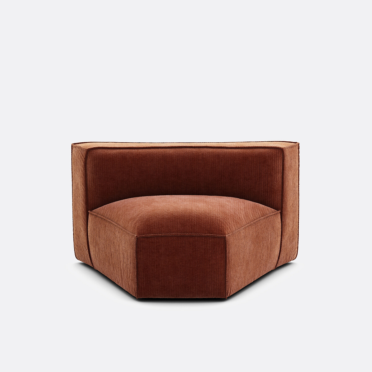 LA REDOUTE INTERIEURS<br>Canto modular aberto, veludo vintage Seven