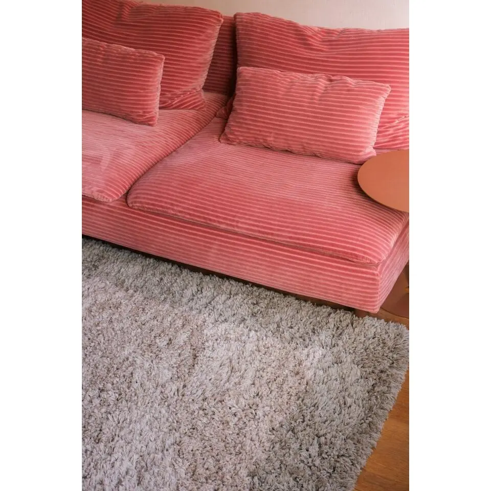 Interieur05 hoogpolig vloerkleed polyester Pilo groen/beige - 340 x 240 cm