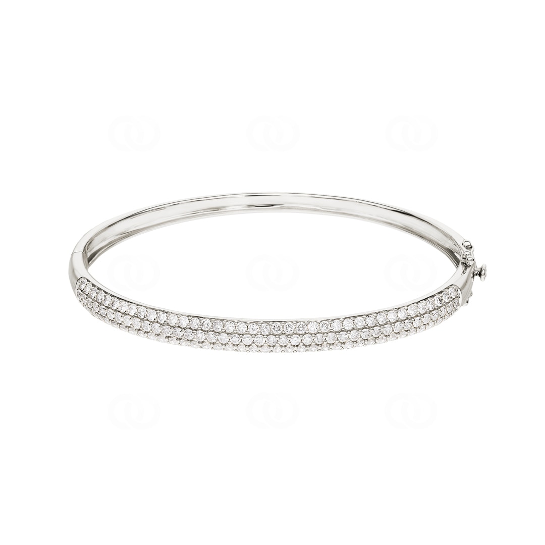 2.50 Karat Diamantarmreif 750/18 K Weissgold