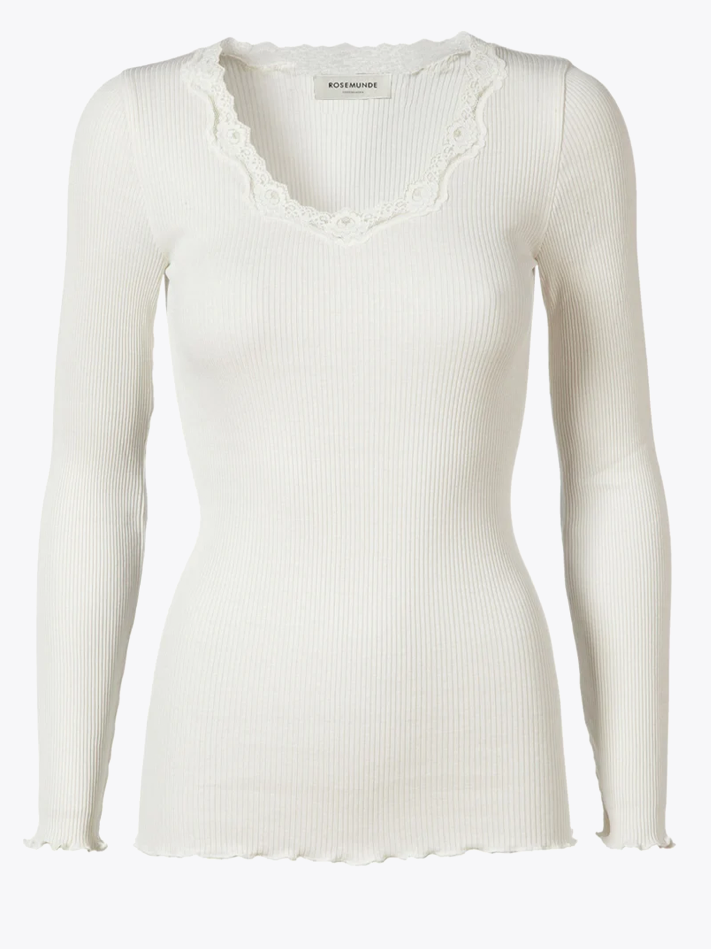 Babette Silk T-Shirt W/ Lace