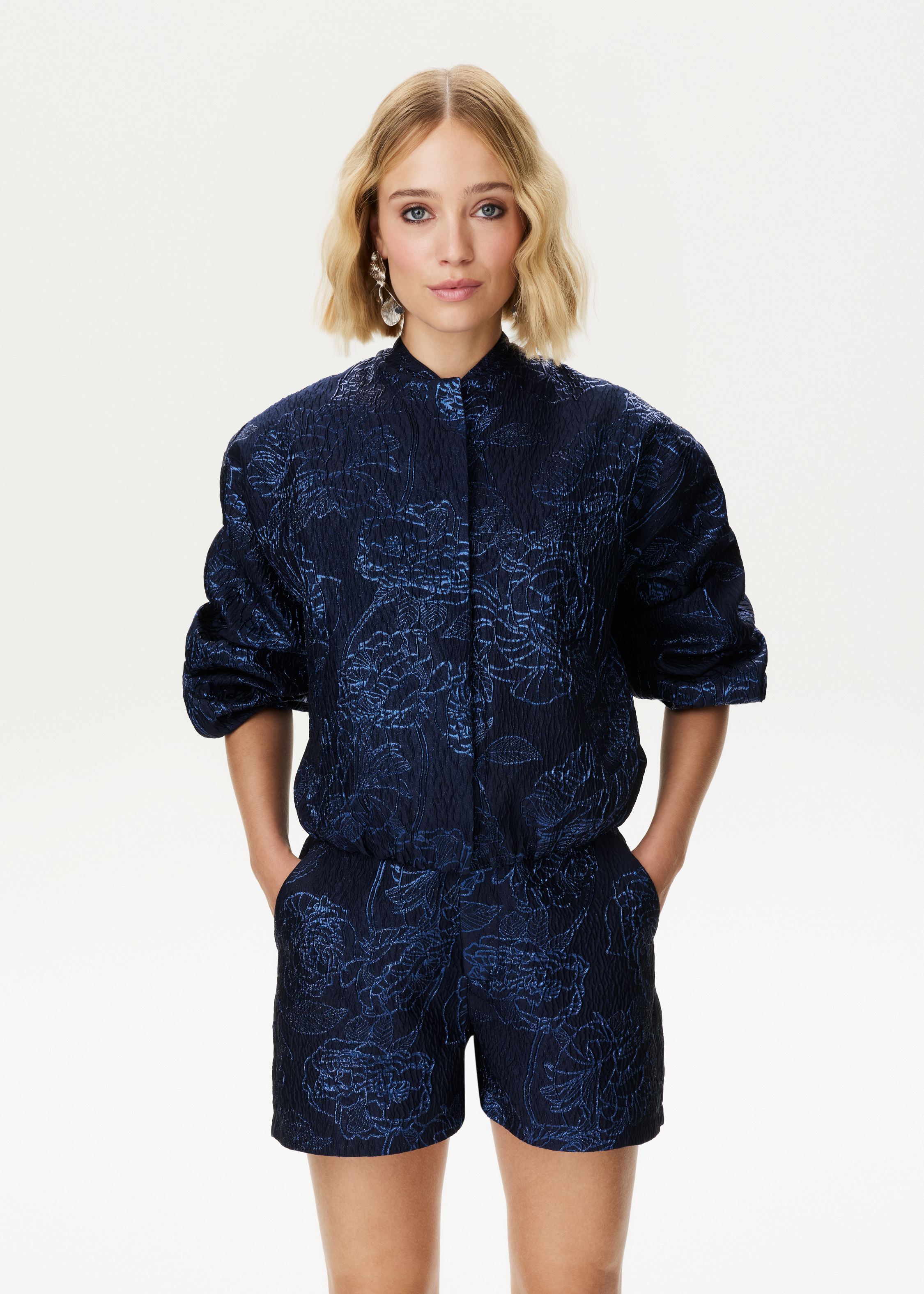 Jacquard bomberjacket