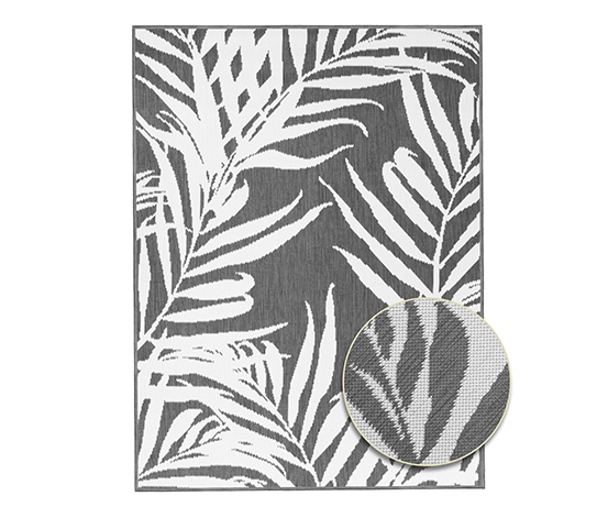 Outdoor-Wendeteppich »Palm Tree«, grau, ca. 120 x 160 cm