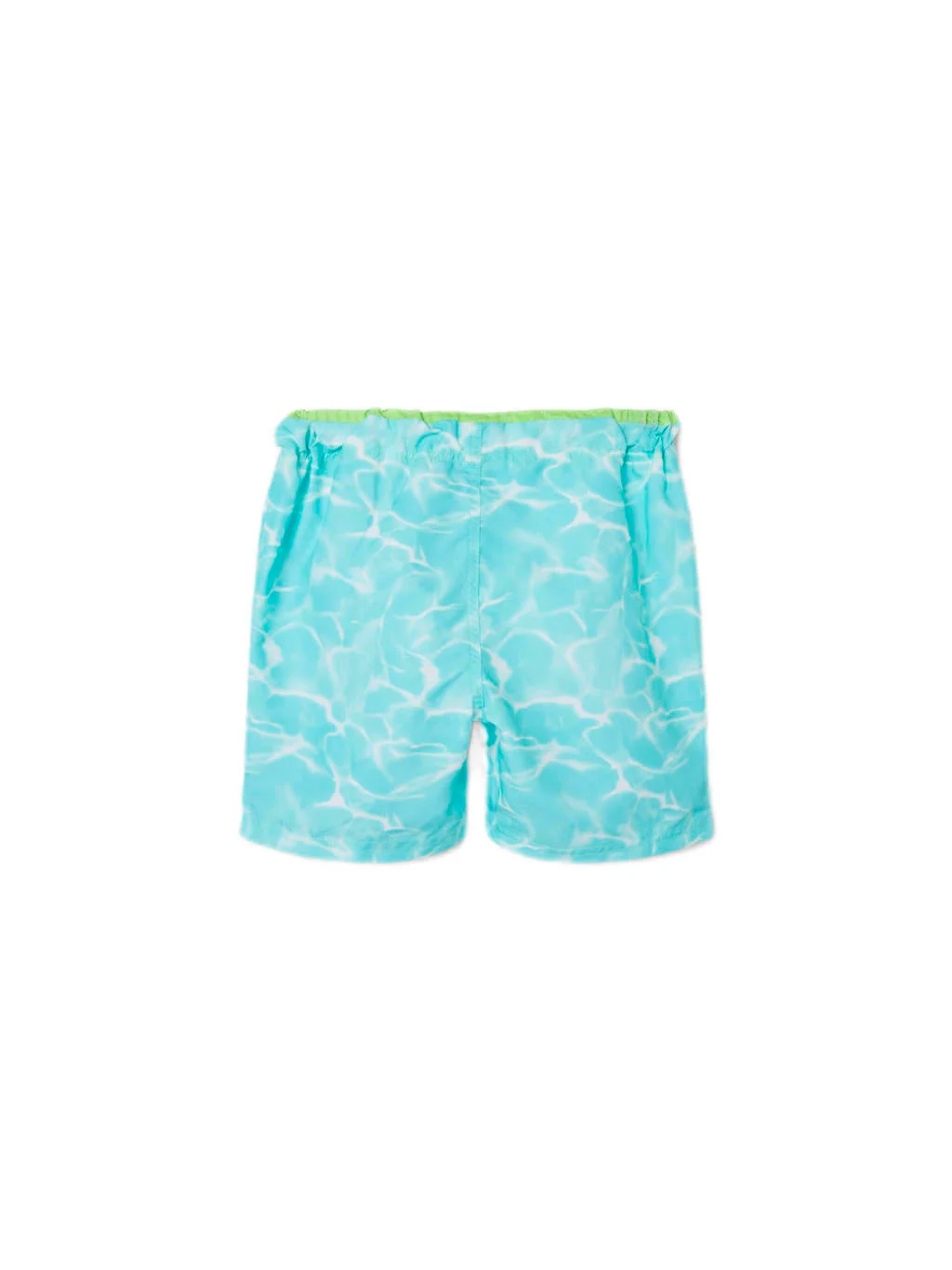 zwemshort NKMZAGLO met all over print aquablauw/groen