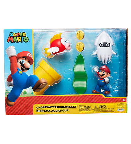 Super Mario Figuren - Unterwasser-Diorama-Set