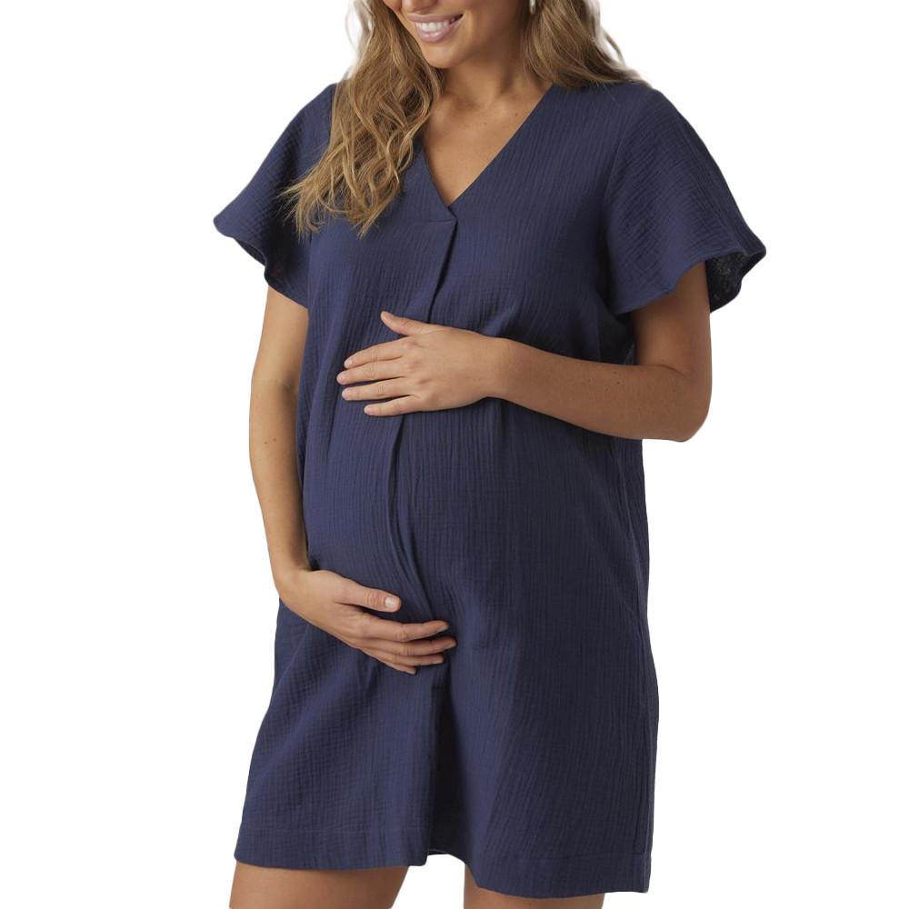Vero Moda Maternity Robe de Grossesse Marine Femme Vero Moda Marternity Nia