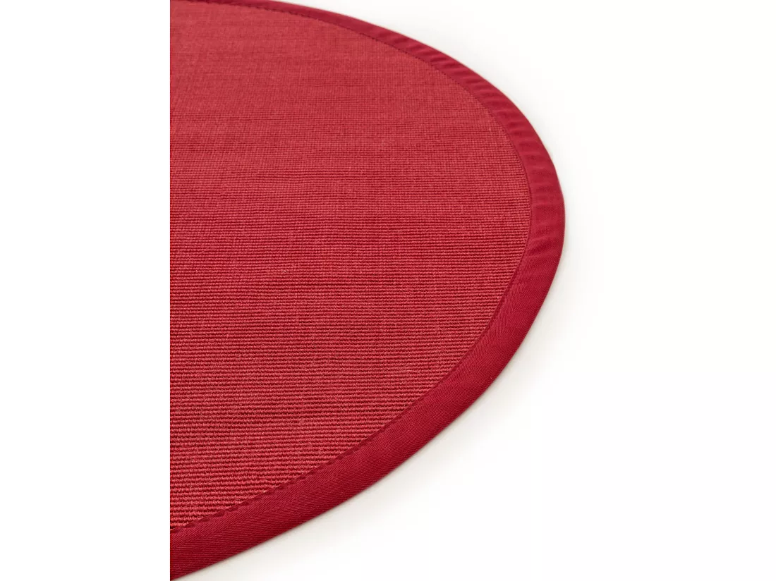Tapis sisal Sana Rouge ø 250 cm rond