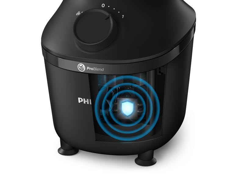Philips Standmixer 3000 Series HR2041/41 Schwarz Mixer mit ProBlend-System