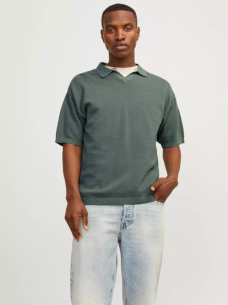 JACK & JONES Poloshirt JORLINEN petrol