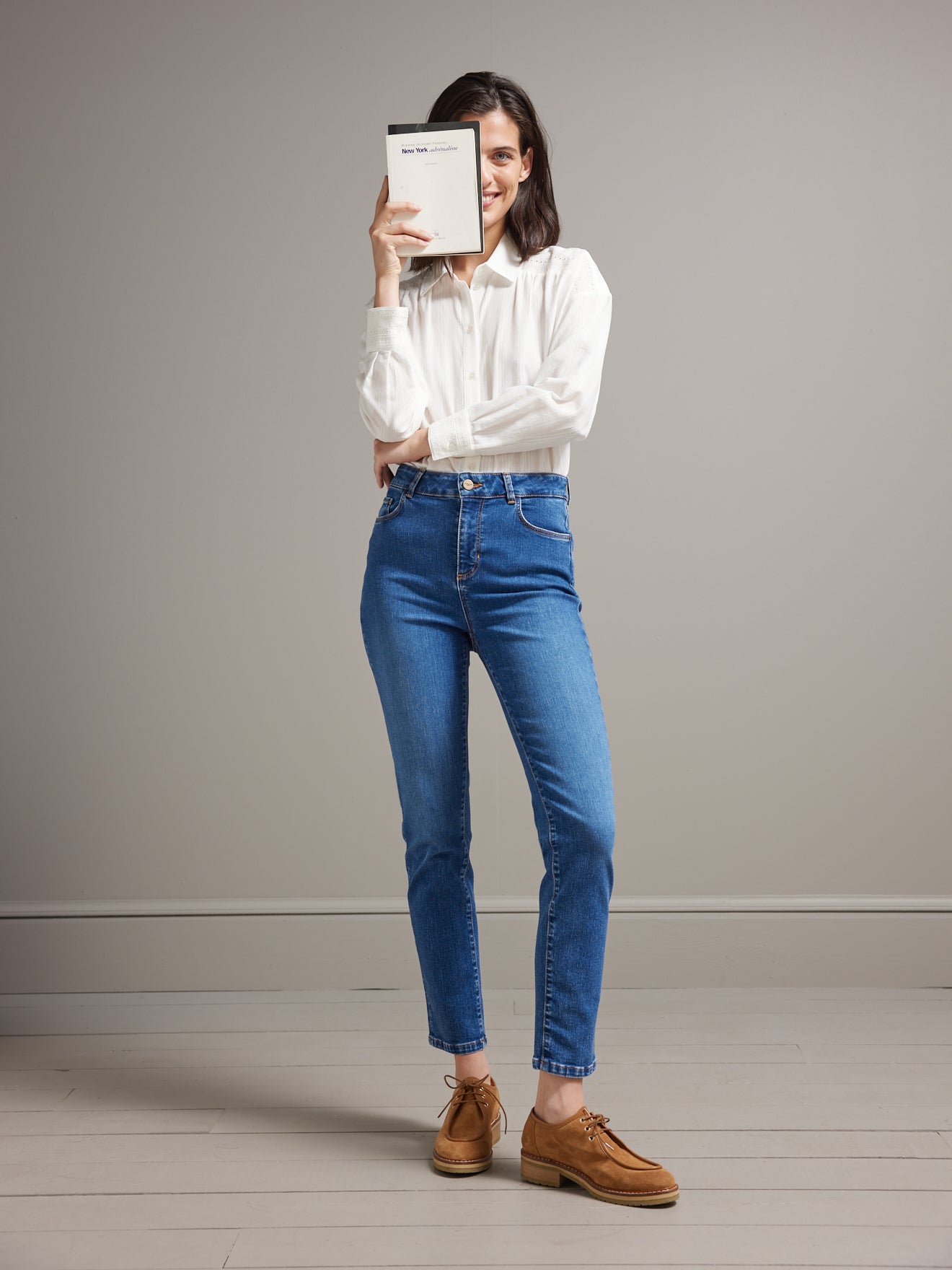 Jean slim femme Mathilde - coton biologique, délavage écoresponsable