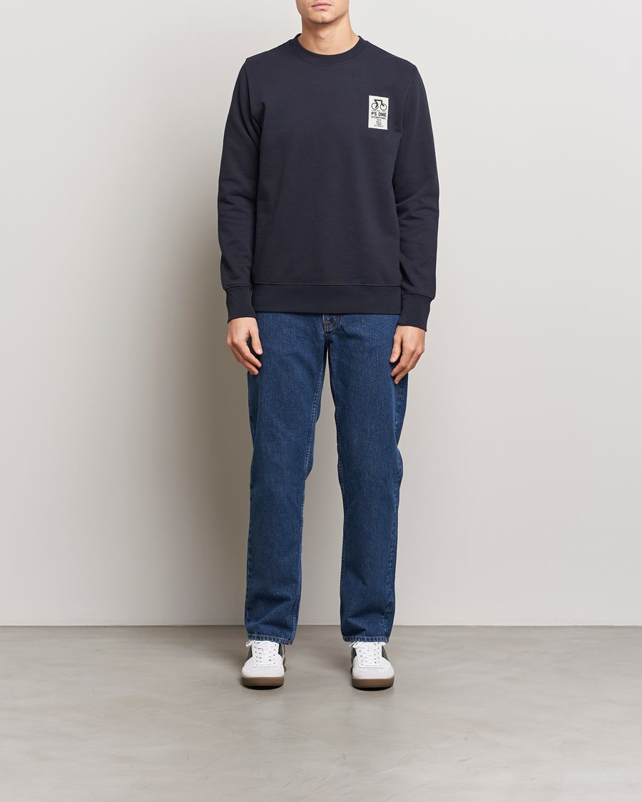 PS Paul Smith One Bike Crew Neck Sweatshirt Navy