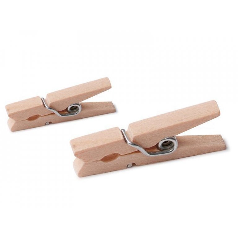 Mini-Wäscheklammern, Holz