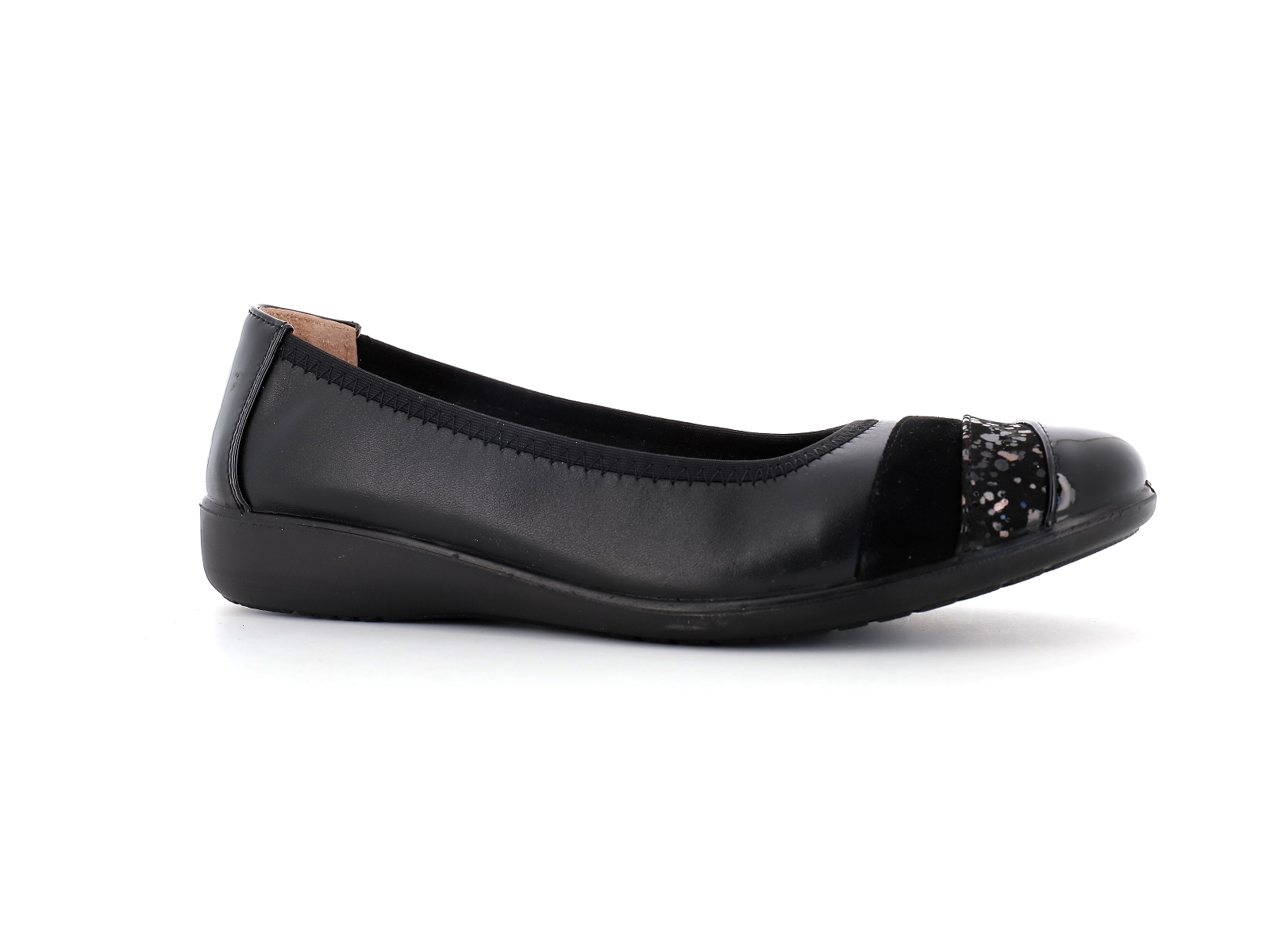 Inea-FABLE Cuir Noir Argent