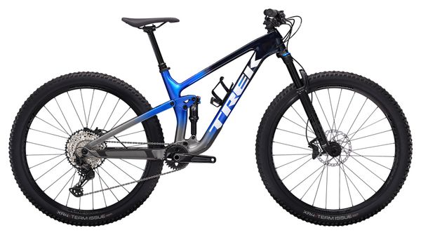 VTT Tout-Suspendu Trek Top Fuel 9.7 Shimano SLX / XT 12V 29'' Bleu / Gris
