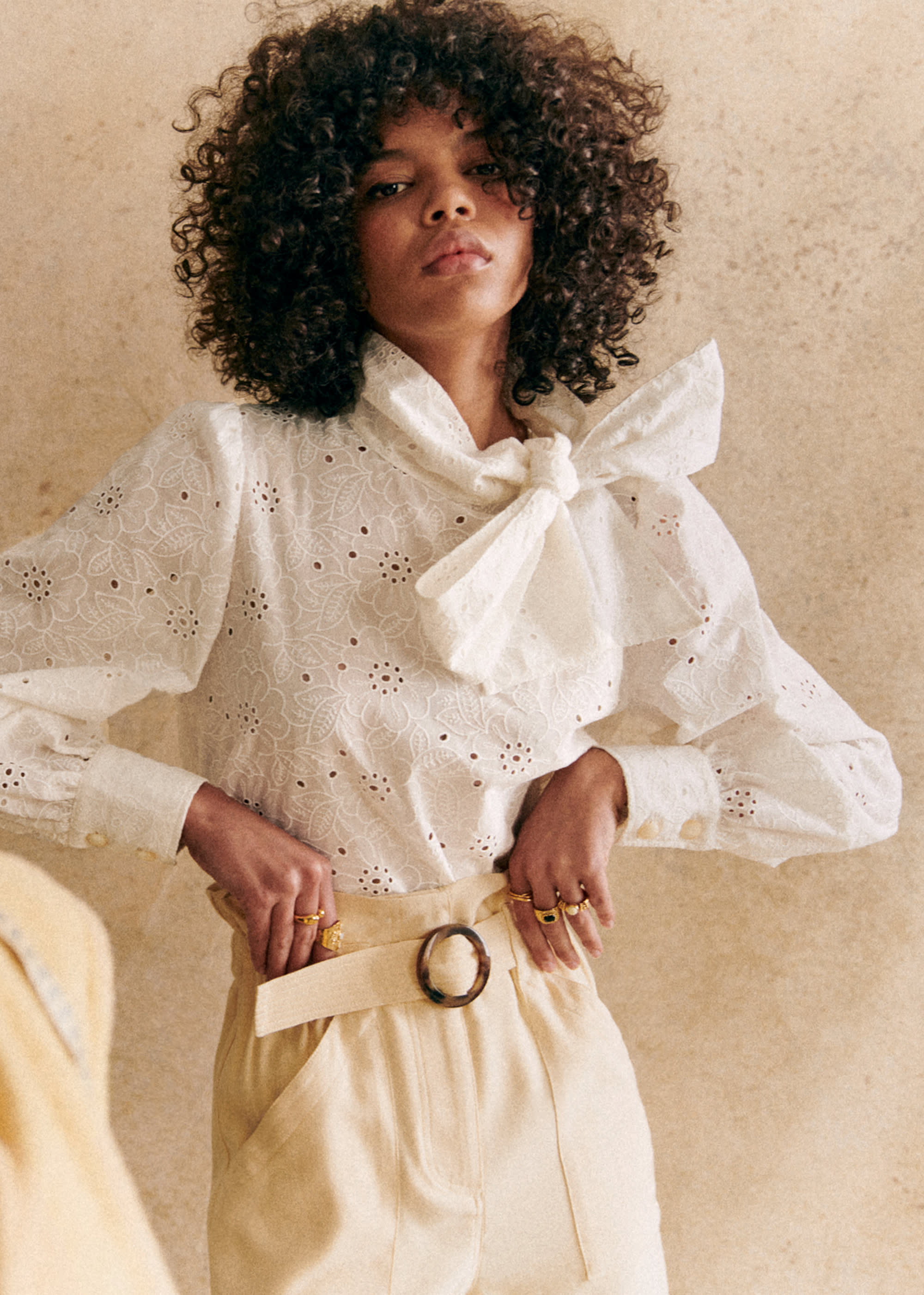 Blouse Elyes - Ecru brodé - E-SHOP/CHEMISES & BLOUSES 5905296