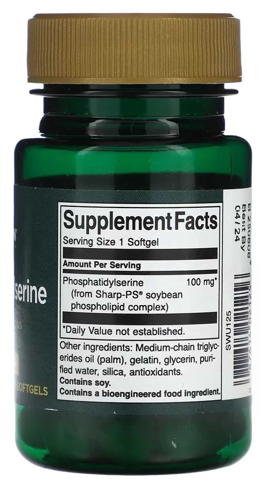 Swanson Fosfatidilserina 100 mg 30 cápsulas mistas