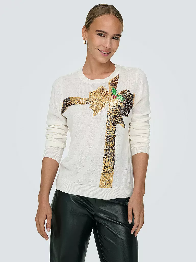ONLY Pullover  ONLXMAS weiss
