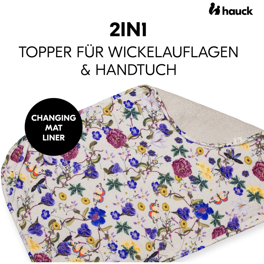 hauck Topper für Wickelauflage Beige Floral