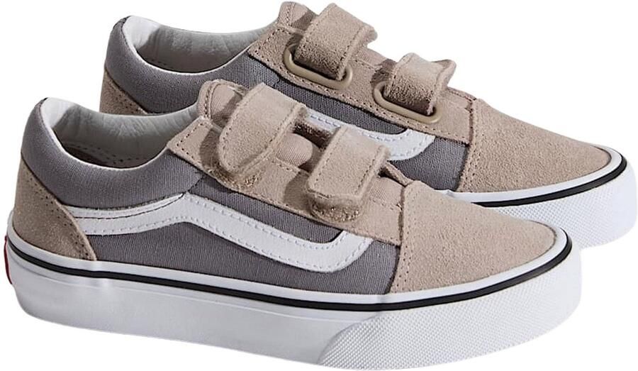 Vans Old Skool V 2-tone Sneakers grijs Textiel