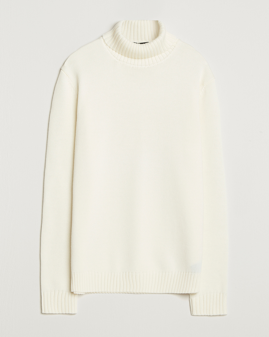 Zanone Virgin Merino Wool Rollneck Latte