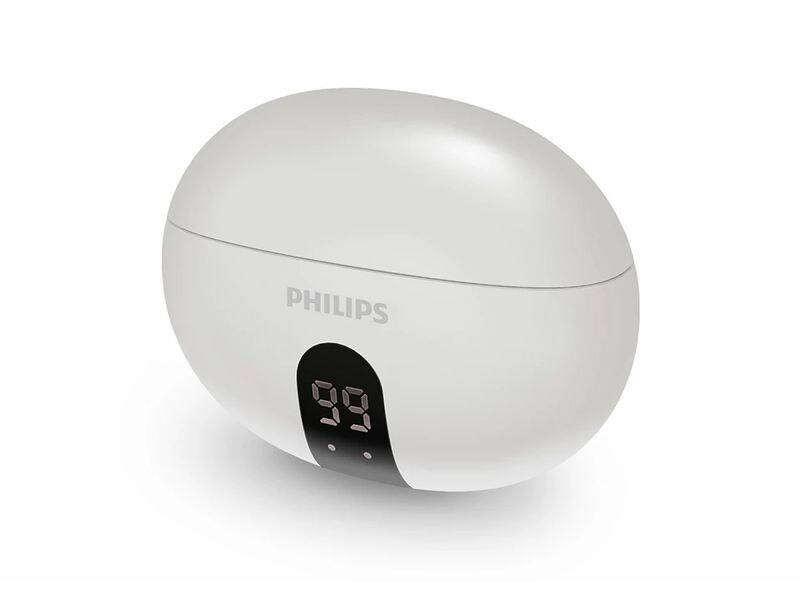 Philips True Wireless In-Ear-Kopfhörer TAT2520WT/00 Weiss Kabellose In-Ear-Kopfhörer mit Geräuschunterdrückung und langer Akkulaufzeit