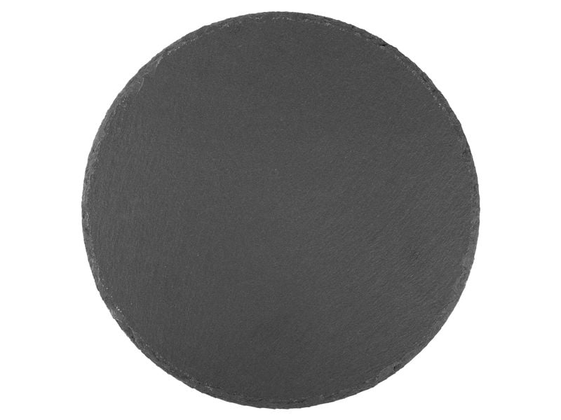 COCON Kerzenuntersetzer Ø 20 cm, Schiefer, Schwarz Untersetzer aus Schiefer für Kerzen