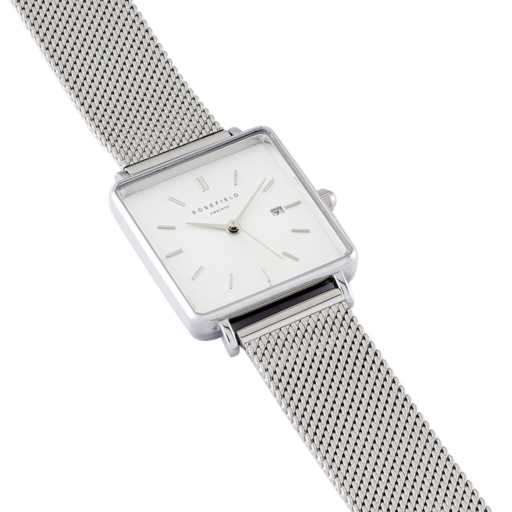 Montre Rosefield The Boxy Blanc