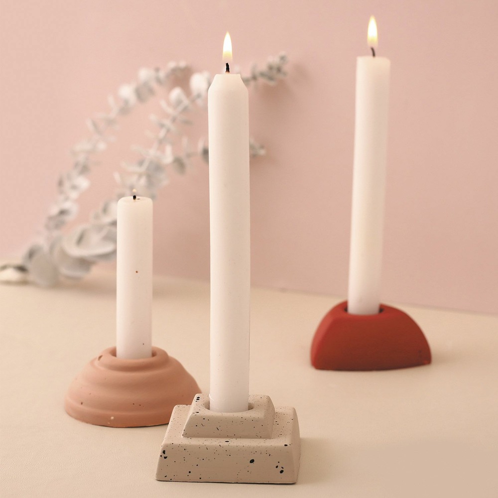 Moule 3 bougeoirs fantaisie 6 cm