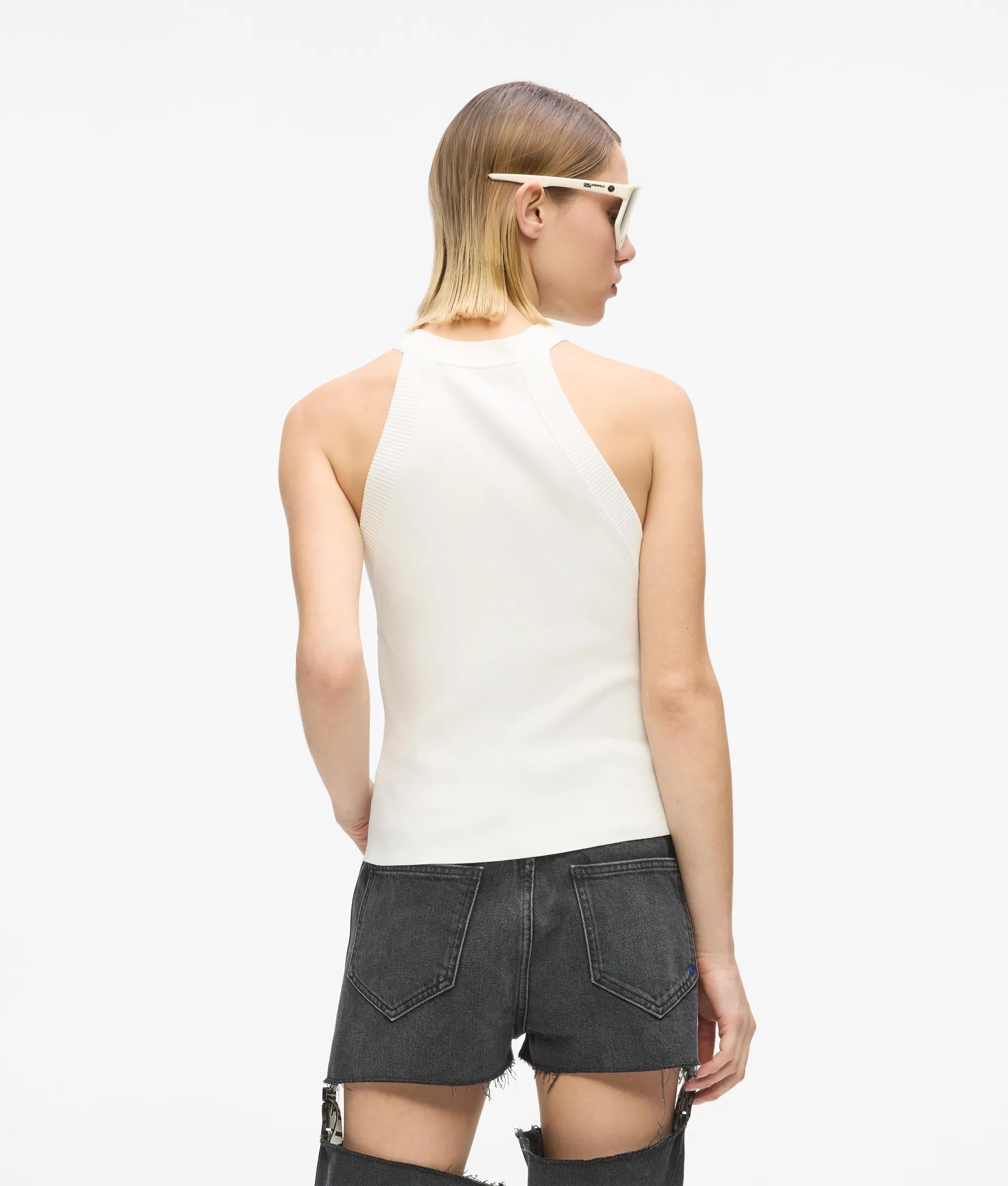 Gebreide racer tanktop