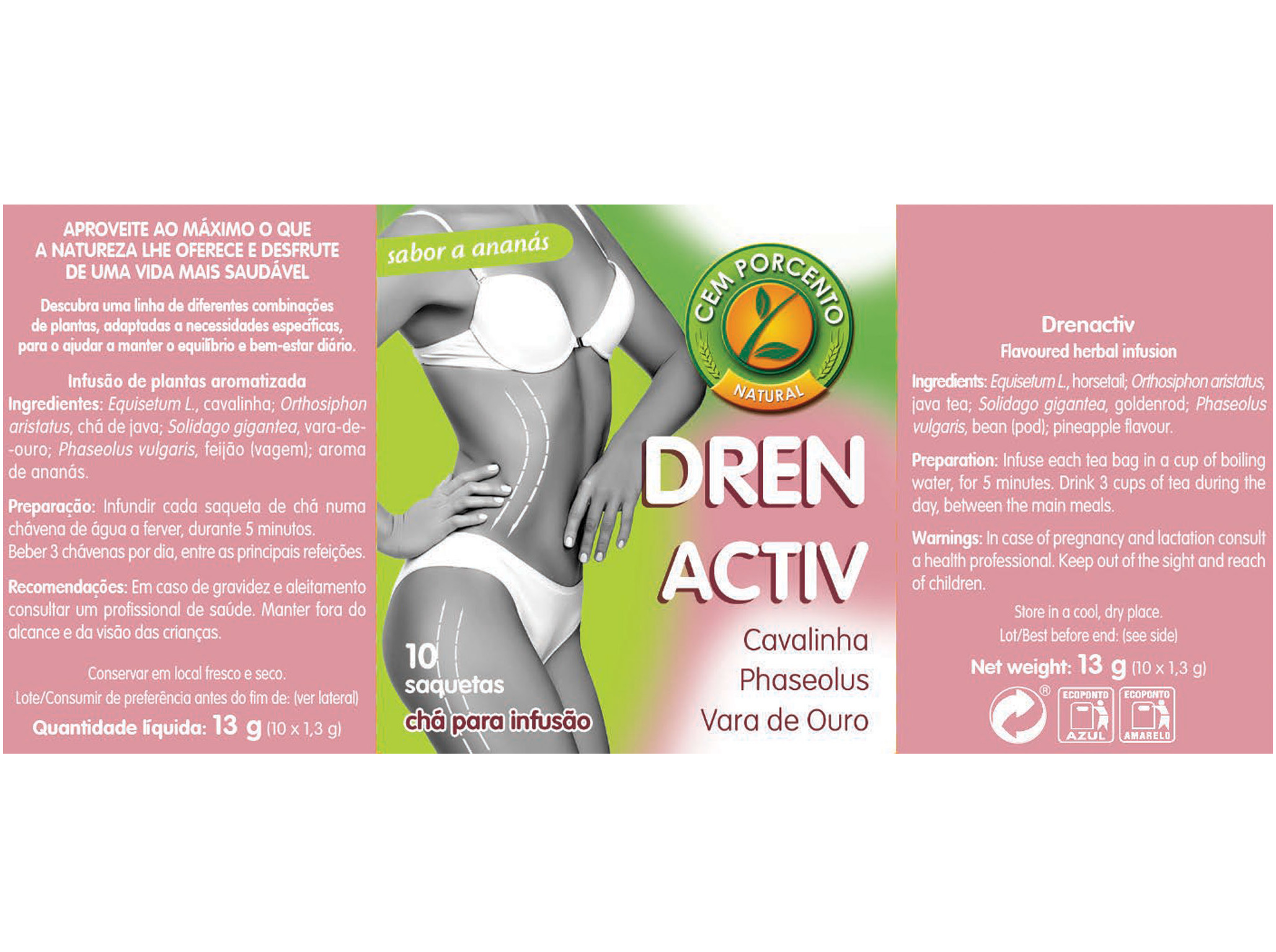 CHÁ CEM PORCENTO DERENACTIV INFUSÃO 10 SAQUETAS