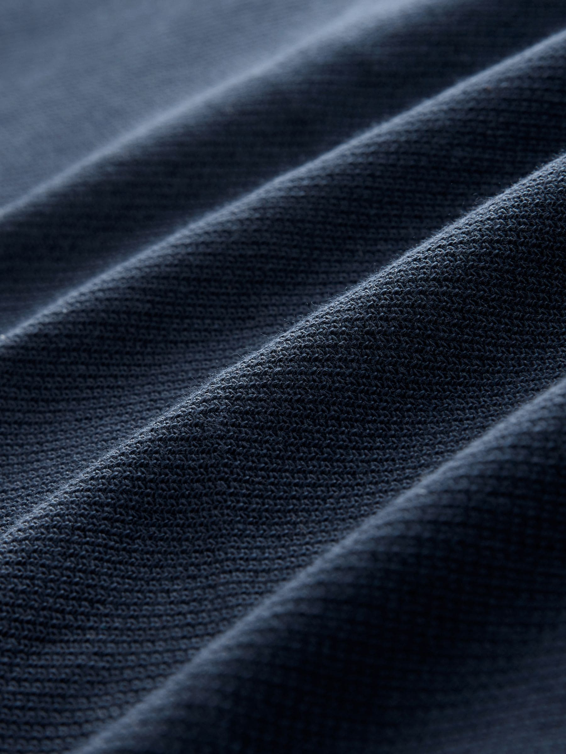 Donkerblauw - Nette poloshirt met textuur