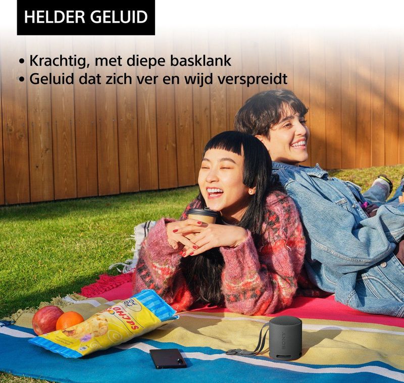 Sony - Srs-xb100 - Bluetooth-luidspreker - Blauw - Draagbaar - Duurzaam