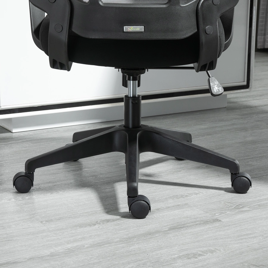 Vinsetto Bürostuhl ergonomisches liniendesign, atmungsaktiv, highend-Gas-lift Schwarz