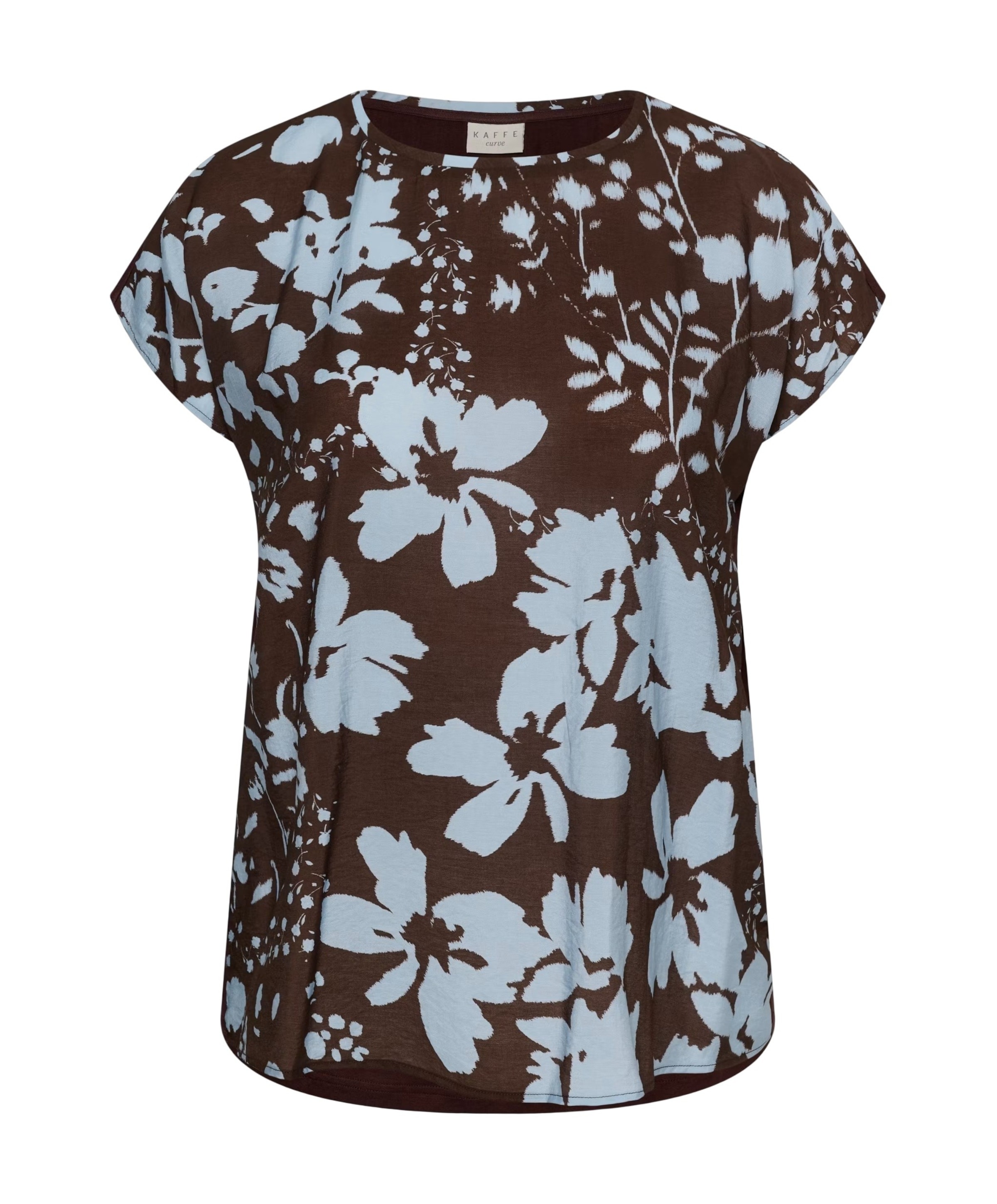KAFFE Curve Dames blouse bruin