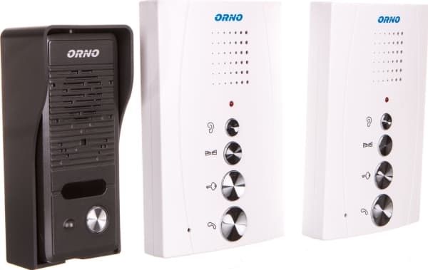 Orno Z enfamilieintercom med intercom, håndsettfri, hvit, ELUVIO INTERCOM OR-DOM-RE-920/W - OR-DOM-RE-920/W