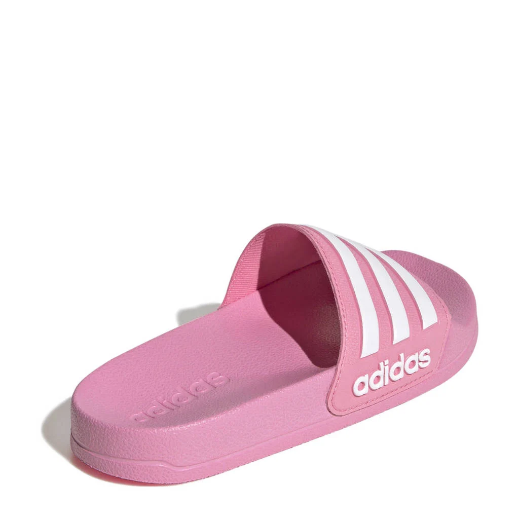 adidas Adilettebadslippers roze/wit